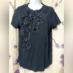 J. Crew women’s floral ribbon tee shirt